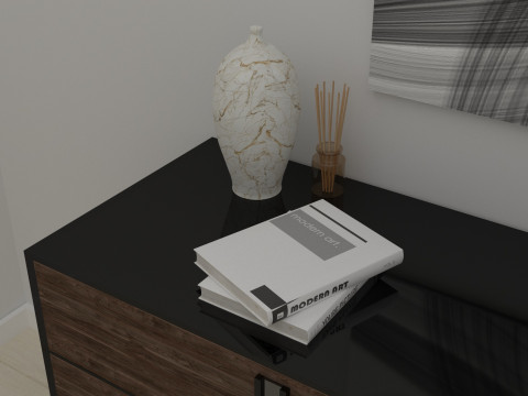 Modern console Modello 3D