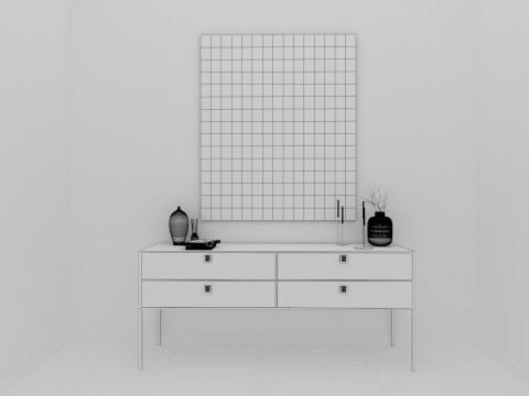 Modern console Modello 3D
