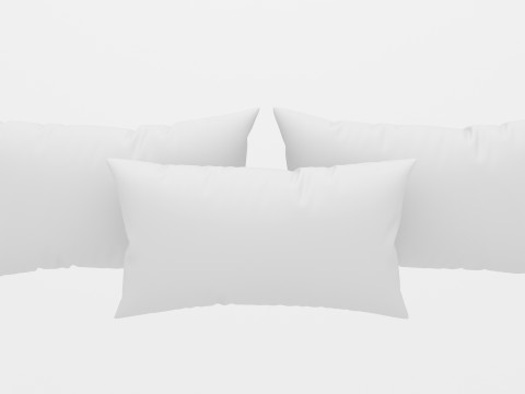 White pillow 3D Model