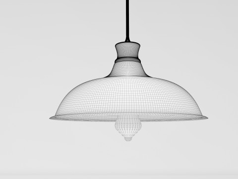 Rustic pendant light Modello 3D