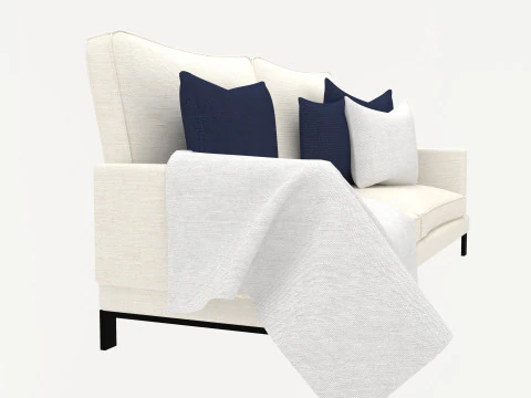 White sofa 3D Model