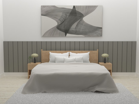 Thompson bedroom set 3D Model