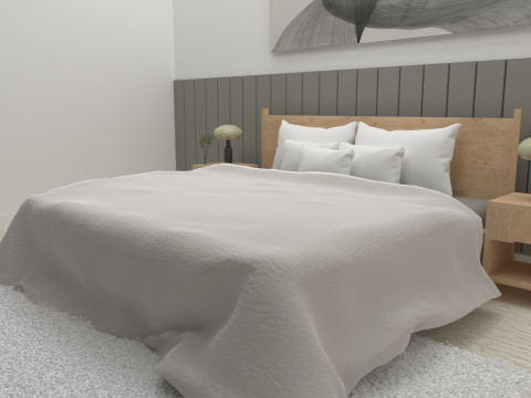 Thompson bedroom set Model 3D