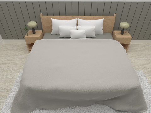 Thompson bedroom set Model 3D