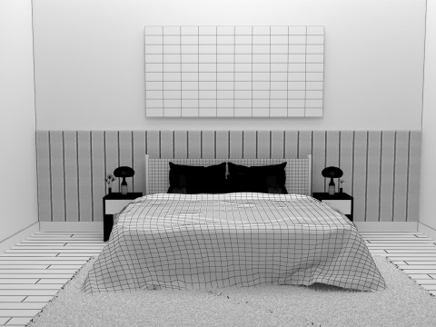 Thompson bedroom set Model 3D