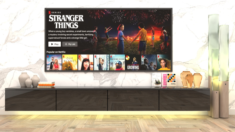 Tv Wall Unit 3D-Modell .c4d .max .obj .3ds .fbx .stl .blend