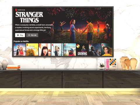 Tv Wall Unit 3D Model