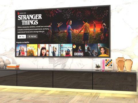 Tv Wall Unit 3D-Modell