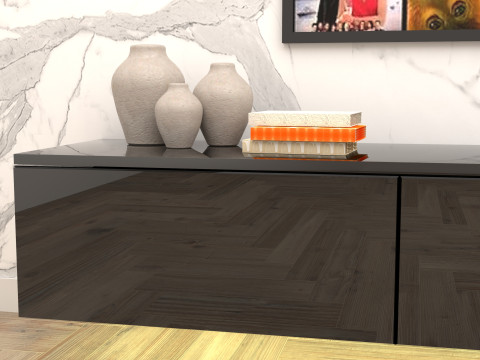 Tv Wall Unit 3D-Modell