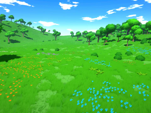 Forest - Stylized Fantasy Environment 3D Model