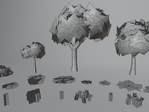 Forest - Stylized Fantasy Environment 3D Model