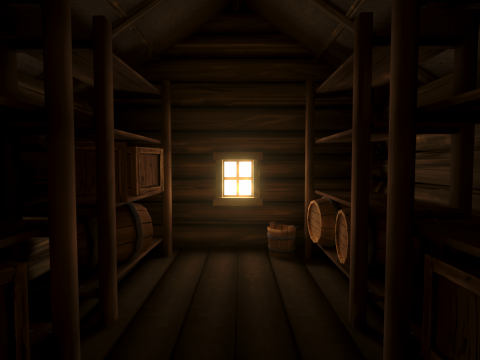 Village - Stylized Fantasy Environment 3D Модель