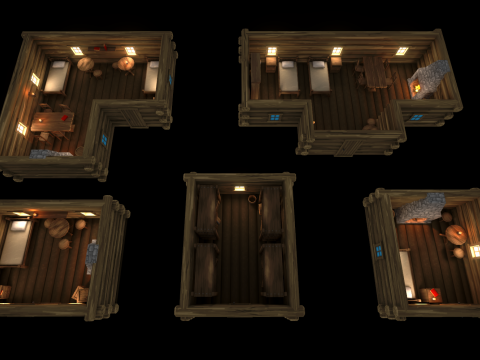 Village - Stylized Fantasy Environment 3D Модель