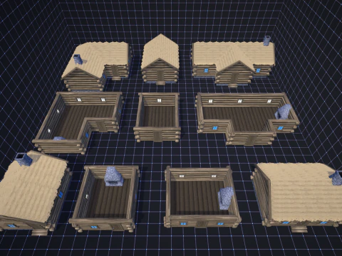 Village - Stylized Fantasy Environment 3D Model