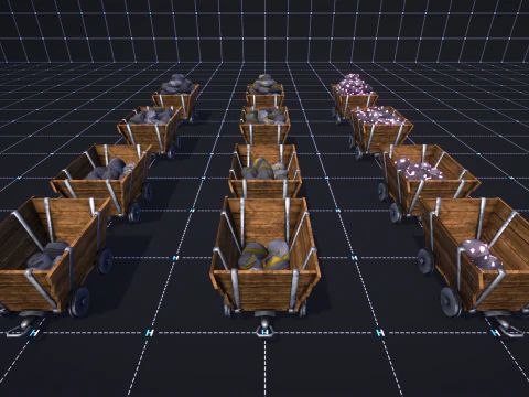 Mine - Stylized Fantasy Environment 3D Model