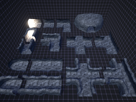 Mine - Stylized Fantasy Environment Modelo 3D