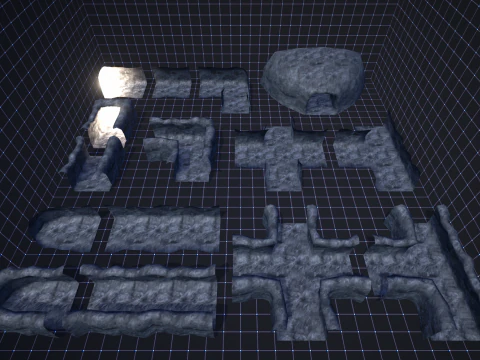 Mine - Stylized Fantasy Environment 3D Model