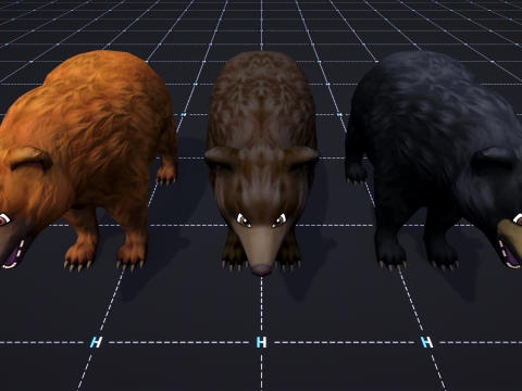 Forest Animals - Stylized Fantasy Characters Modèle 3D