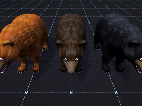 Forest Animals - Stylized Fantasy Characters 3D Model
