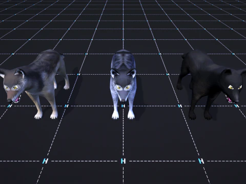 Forest Animals - Stylized Fantasy Characters 3D Model