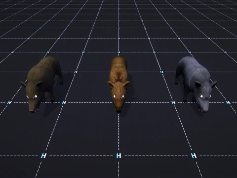 Forest Animals - Stylized Fantasy Characters 3D Model
