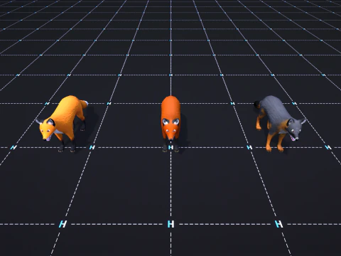 Forest Animals - Stylized Fantasy Characters 3D Model