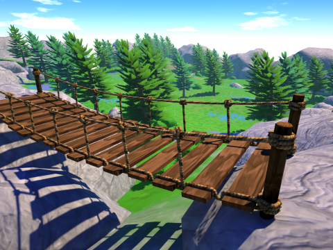 Mountain - Stylized Fantasy Environment 3D Model