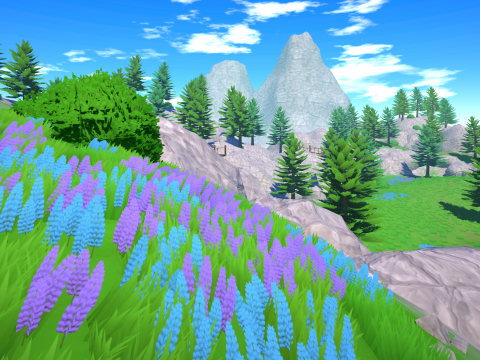 Mountain - Stylized Fantasy Environment 3D Model
