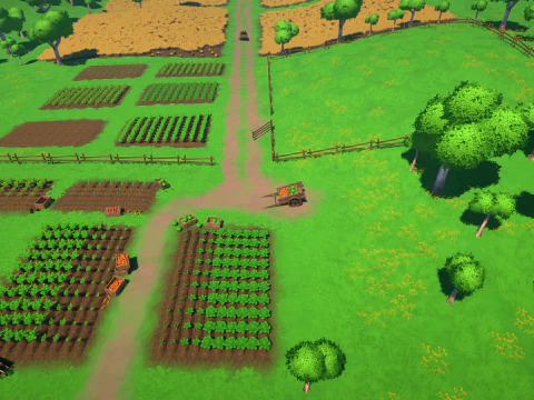 Farm - Stylized Fantasy Environment 3D Model