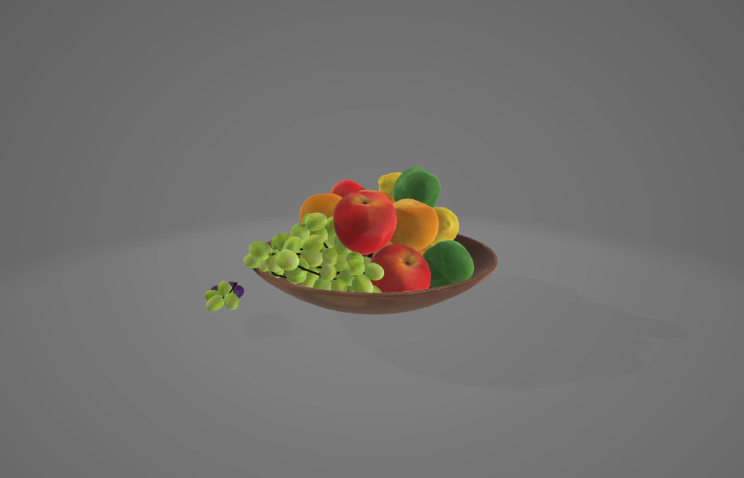 Bucket of Fruits 3D Model .c4d .max .obj .3ds .fbx .stl .blend 