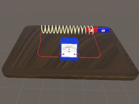 Lorentz Electromagnetic Induction by Magnet 3D Модель
