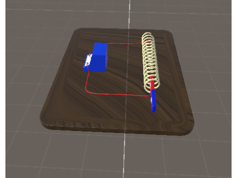 Lorentz Electromagnetic Induction by Magnet 3D Model