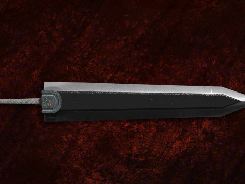 Dragon Slayer Berserk Sword LowP FanArt Free low-poly 3D मॉडल