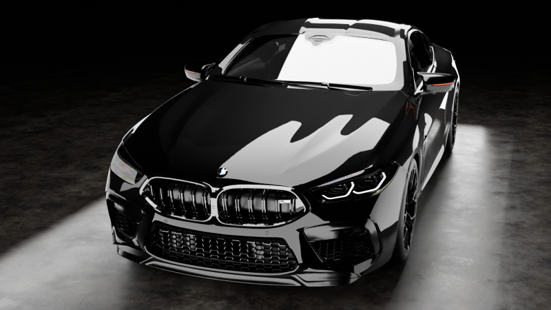 B M W M8 HQ Inrterior 3D-Modell .c4d .max .obj .3ds .fbx .stl .blend