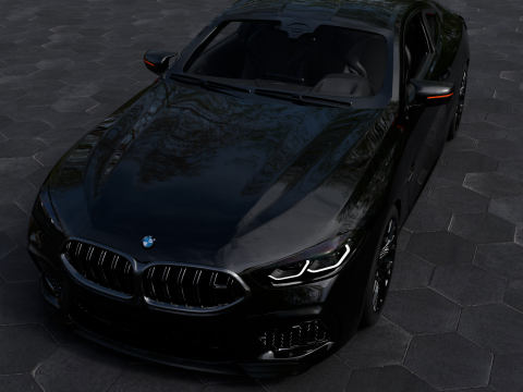 B M W M8 HQ Inrterior 3D-Modell