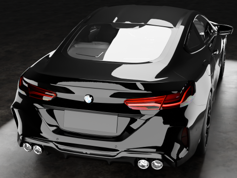 B M W M8 HQ Inrterior 3D-Modell