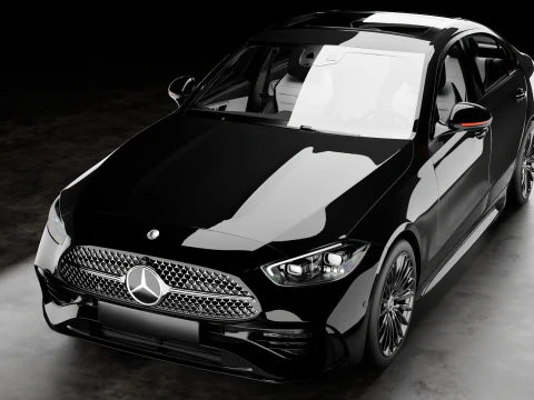 梅赛德斯奔驰C级总部内饰 3D 模型