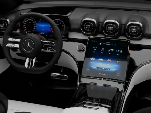 Mercedes Benz C Class HQ Interior 3D Model