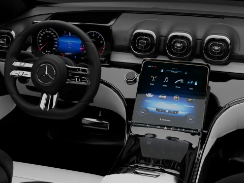 Mercedes Benz C Class HQ Interior 3D Model