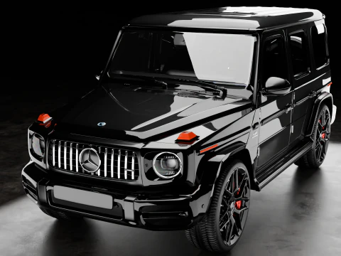 Mercedes AMG G63 con interni Modello 3D
