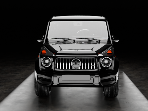 Mercedes AMG G63 with Interior 3D 模型