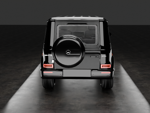 Mercedes AMG G63 with Interior 3D 模型