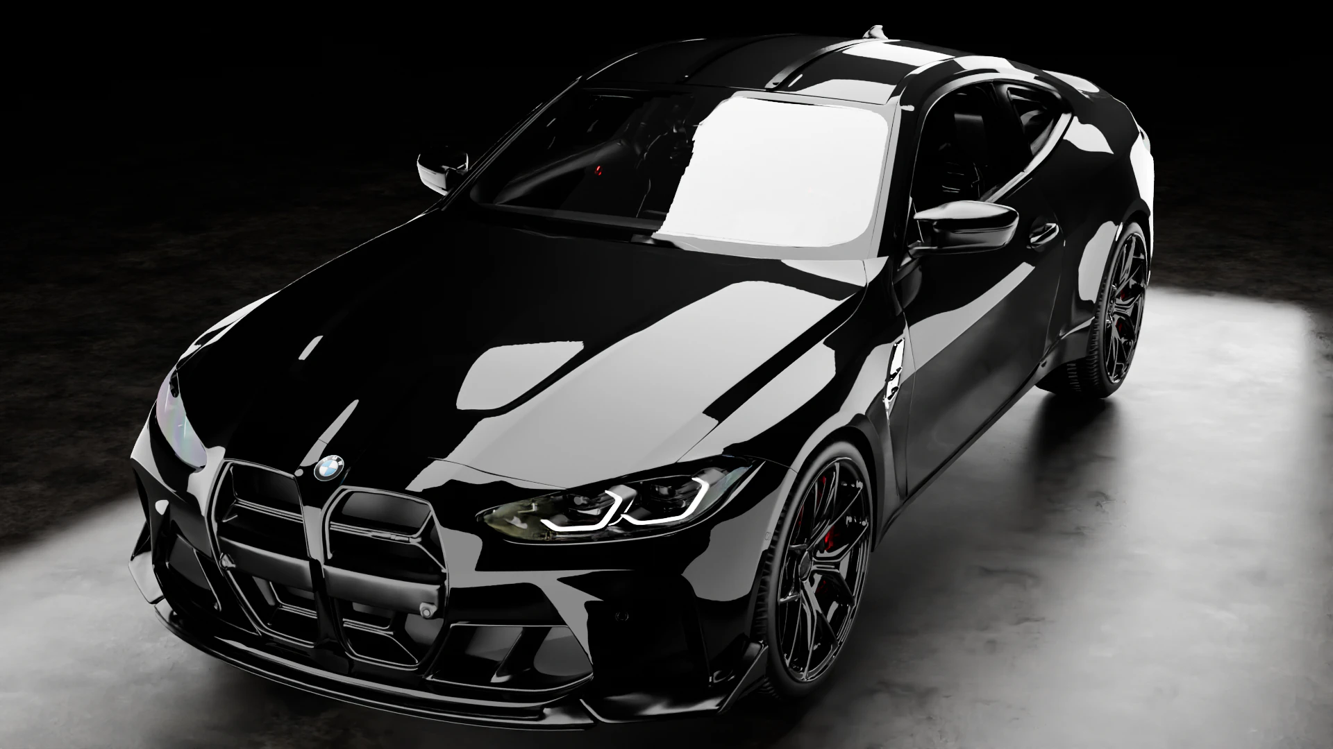 B M W CSL with Interior 3D Model .c4d .max .obj .3ds .fbx .stl .blend 