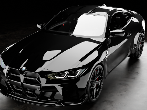 B M W CSL with Interior 3D Model