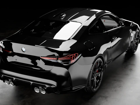 B M W CSL with Interior 3D Model