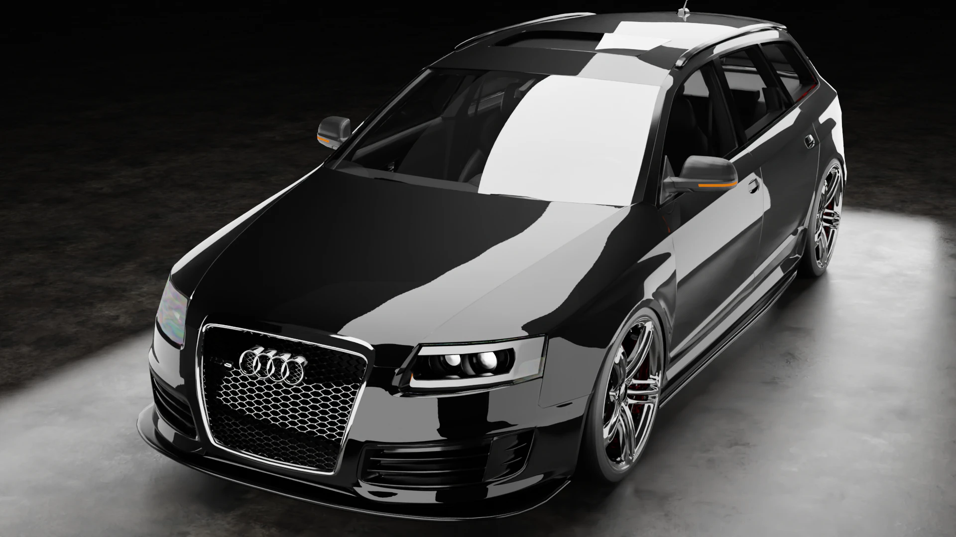 Audi-RS6-C6 3D Model .c4d .max .obj .3ds .fbx .stl .blend 