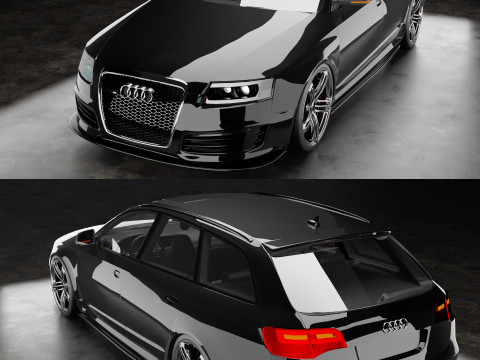 Audi-RS6-C6 3D 模型