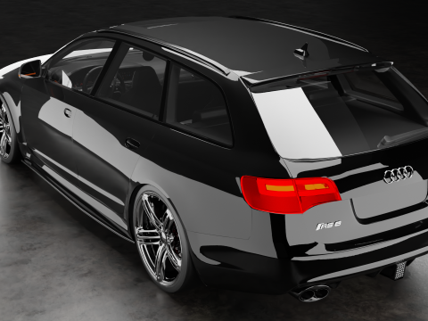 Audi-RS6-C6 3D 模型