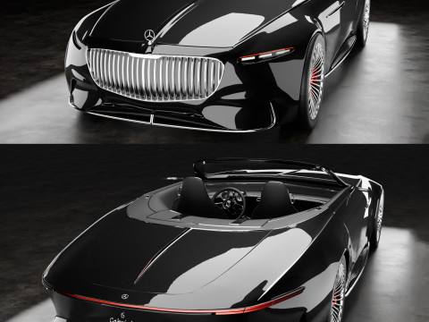 Vision-mercedes-maybach-6-cabriolet 3D Модель