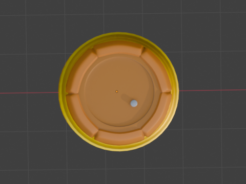 Cartoon barrel 3D Model